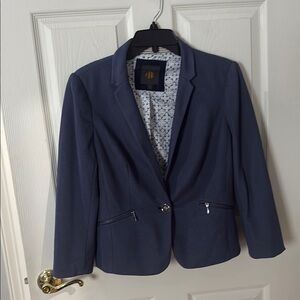 Elegant Navy Blazer Outback red size medium